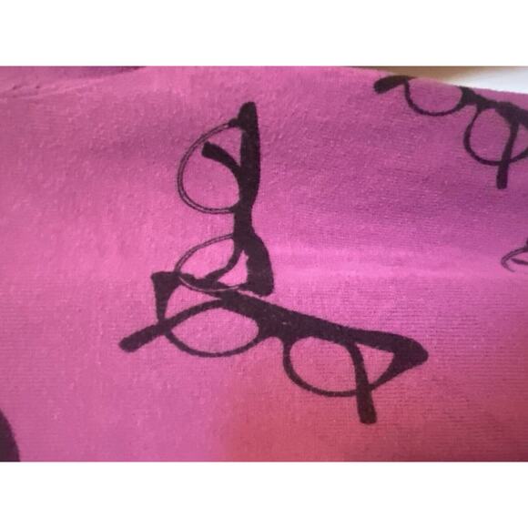 VTG Eye Glasses Cardigan Sweater Button-Up Purple Y2K Long Length Size Small - Picture 4 of 10